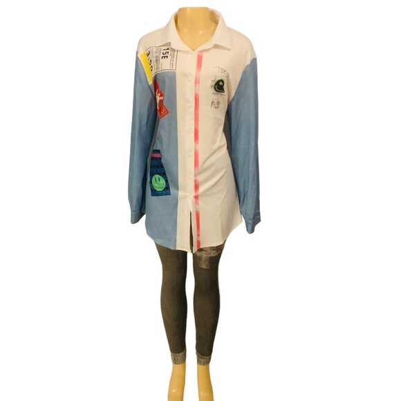 Calebgar far Size S Shirt Dress Graphic - Picture 2 of 3